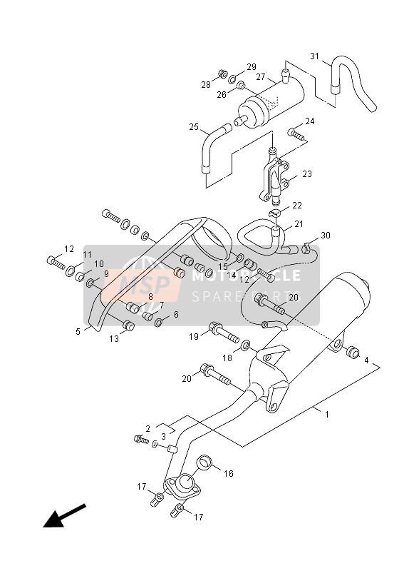 Yamaha NXC125-EA 2012 Cansada para un 2012 Yamaha NXC125-EA